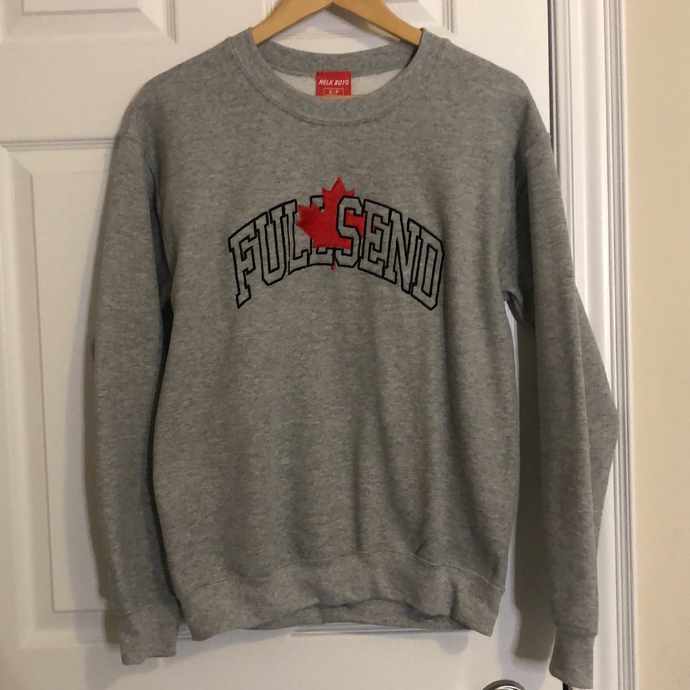 FULLSEND Oh Canada GREY Crewneck (Feb 2020) | Size Small Mens | 9/10 Condition